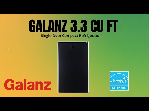 Galanz 3.3 Cu ft Single-Door Compact Refrigerator unbox and review 2021