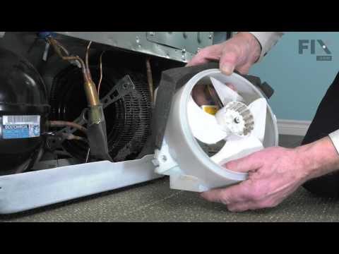GE  Repair Refrigerator – How to replace the Condenser Fan Motor