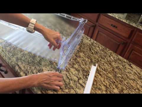 Samsung refrigerator drawer disassembly for cleaning (Model #RF31FME)