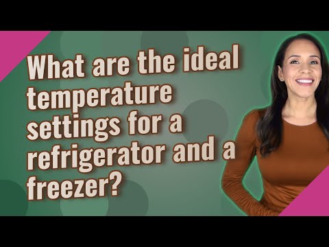 What are the ideal temperature settings for a refrigerator and a freezer?