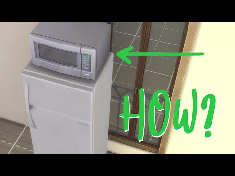 How to put a microwave on a fridge