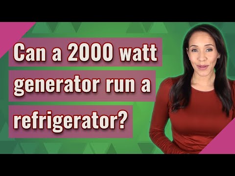 Can a 2000 watt generator run a refrigerator?