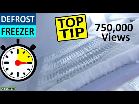 How to defrost a Freezer easily in under 15 minutes - Remove ice from Freezer to keep it efficient