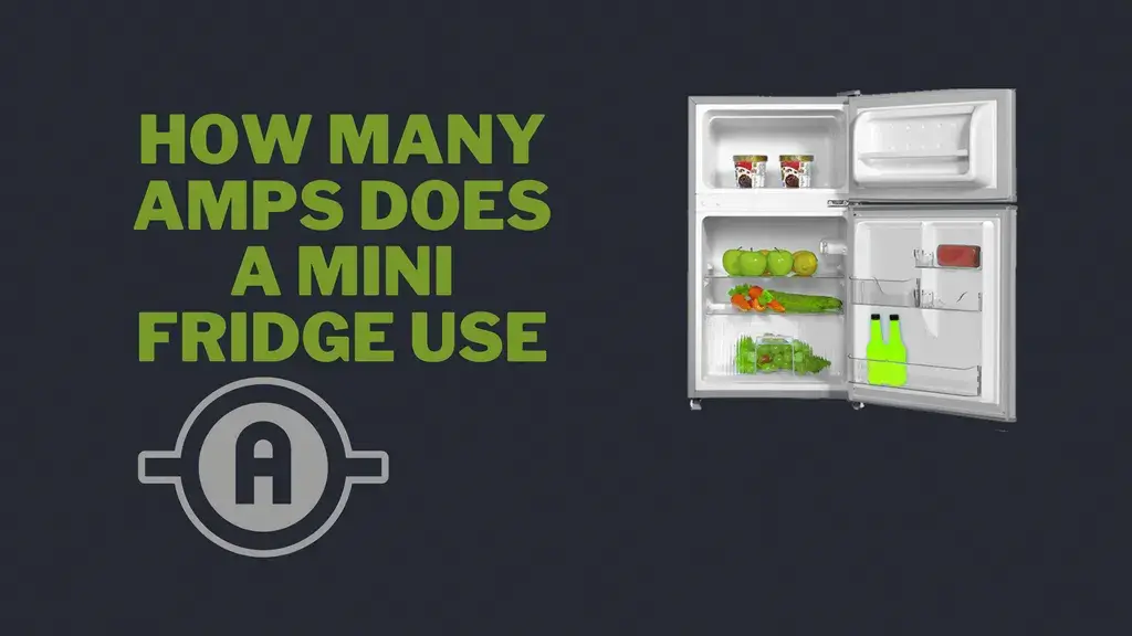 how many amps does a mini fridge use